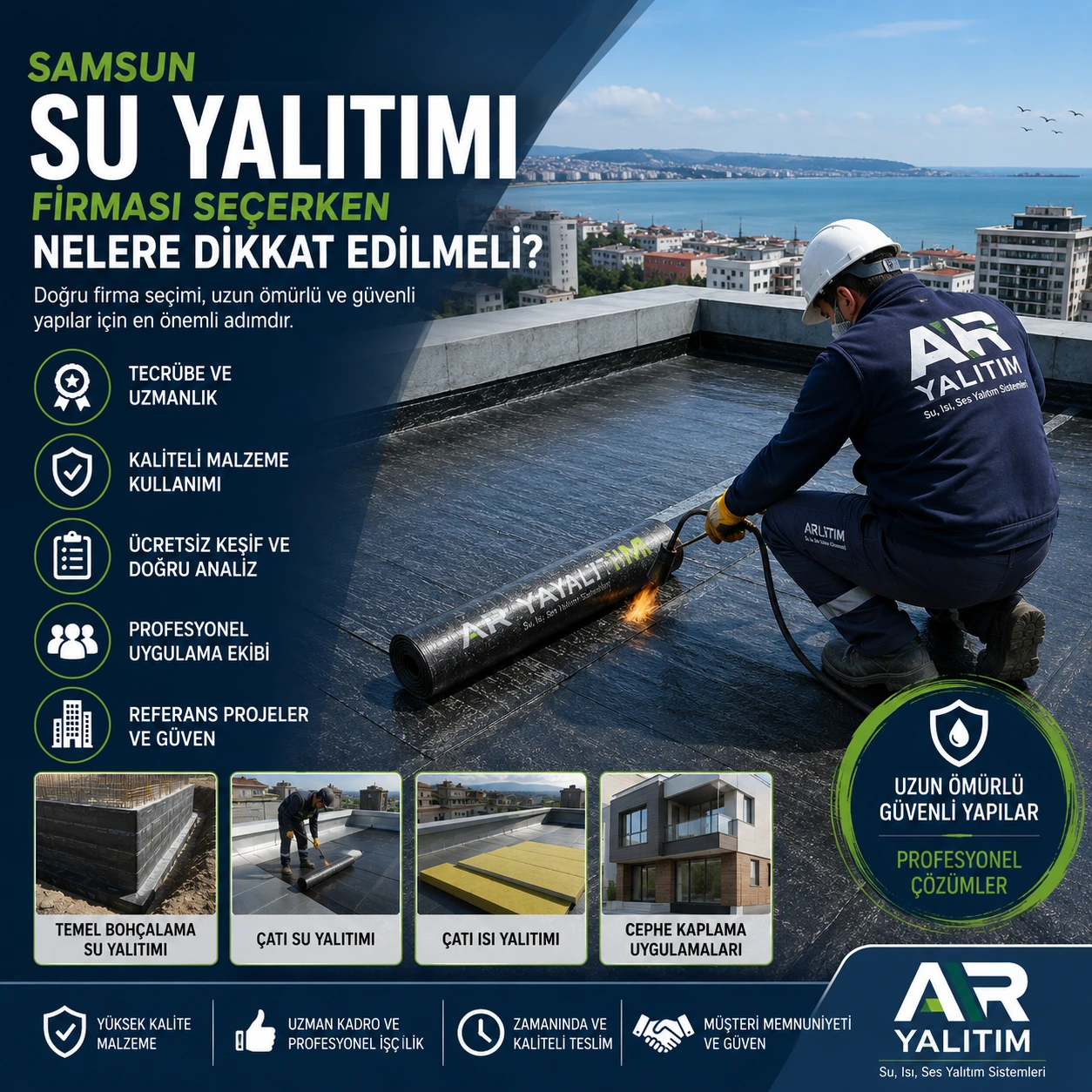 Samsun Su Yalıtımı Firması Seçerken Nelere Dikkat Edilmeli?